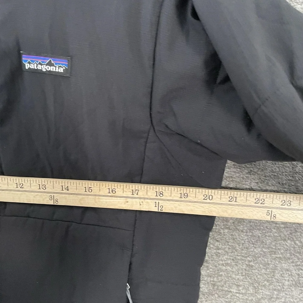 Patagonia Nano Air Jacket Mens Medium Black Insulated Nylon Puffer Full Zip Atom